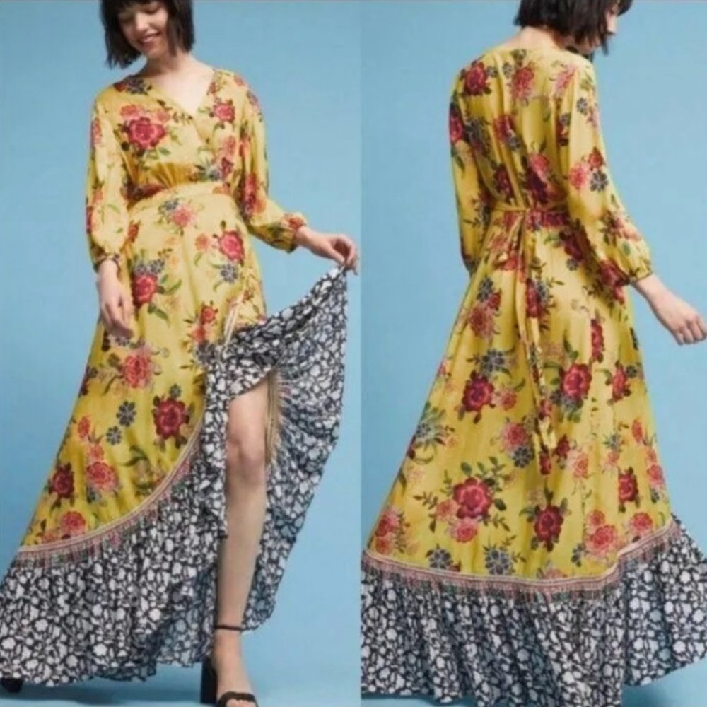 Anthro x Farm Rio Wrap Dress